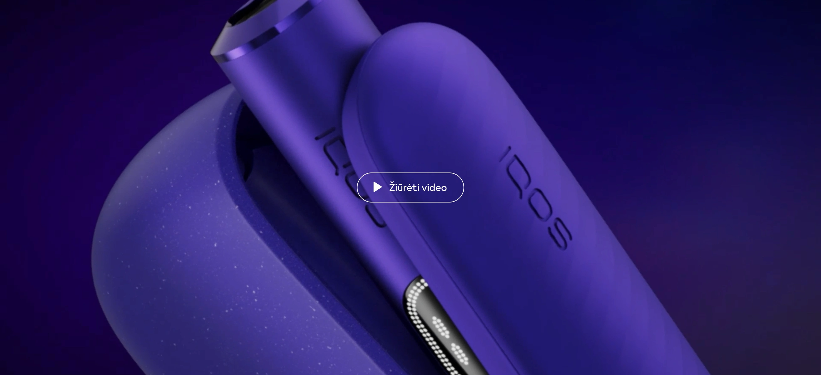 IQOS ILUMA i Electric Purple ir video paledimo mygtukas