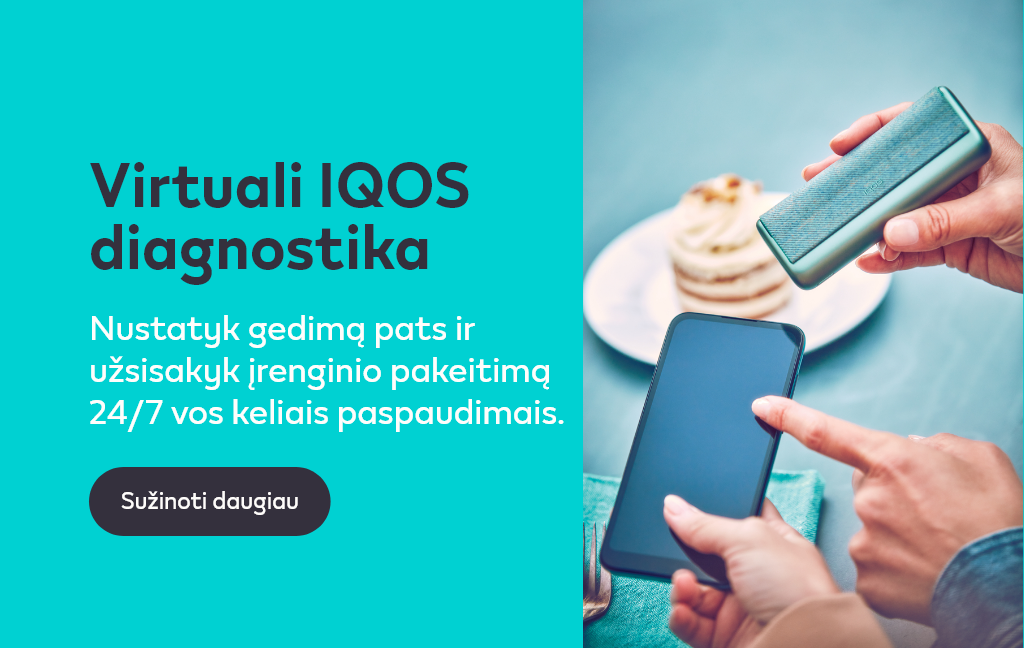 A person holding an IQOS device.