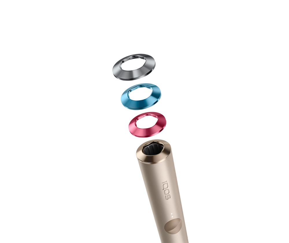 IQOS ILUMA 3-ring set in Grounded color with IQOS ILUMA device holder