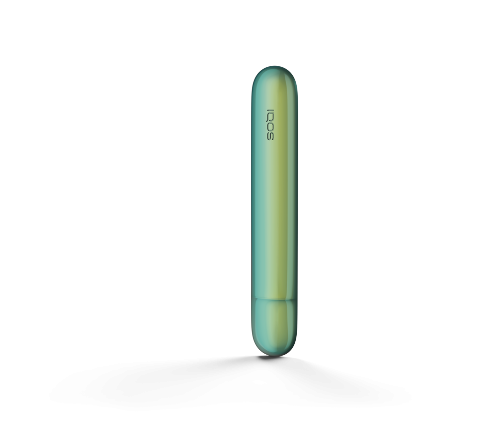 IQOS ILUMA atspalvius keičianti nugarėlė Amber Green spalvos