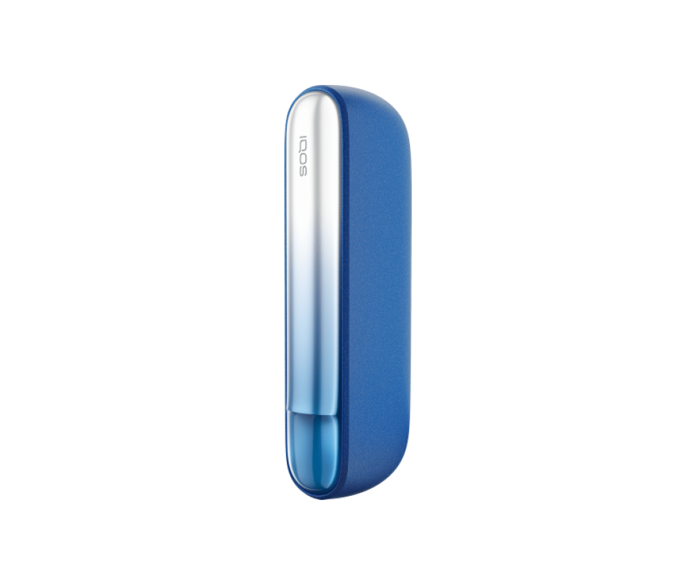 IQOS ILUMA įrenginys su STARDRIFT Galaxy Blue spalvos nugarėle