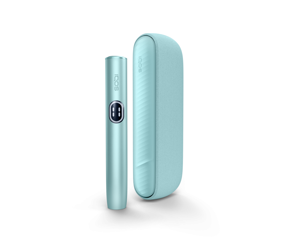 IQOS ILUMA i kaitinamasis įrenginys Breeze Blue spalvos