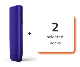 IQOS ILUMA i ONE and 2 selected packs