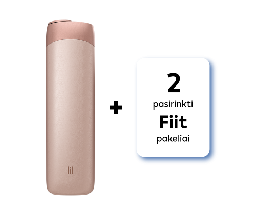 Kaitinimo rinkinys: lil SOLID Ez įrenginys Rose Gold spalvos su „2 pasirinktais Fiit pakeliais“