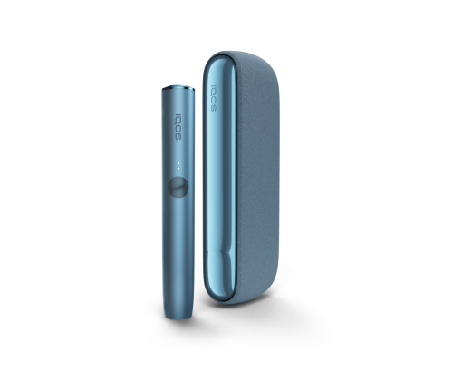 Heating set: IQOS ILUMA in Azure Blue color with 2 selected Terea packs