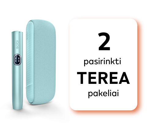 IQOS ILUMA i ir 2 TEREA pakeliai