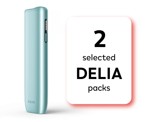 IQOS ILUMA i ONE and 2 DELIA packs