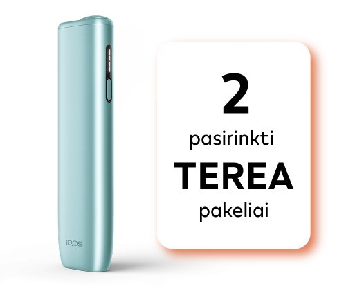 IQOS ILUMA i ONE ir 2 TEREA pakeliai